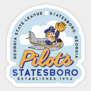 Statesboro Pilots Baseball Sticker